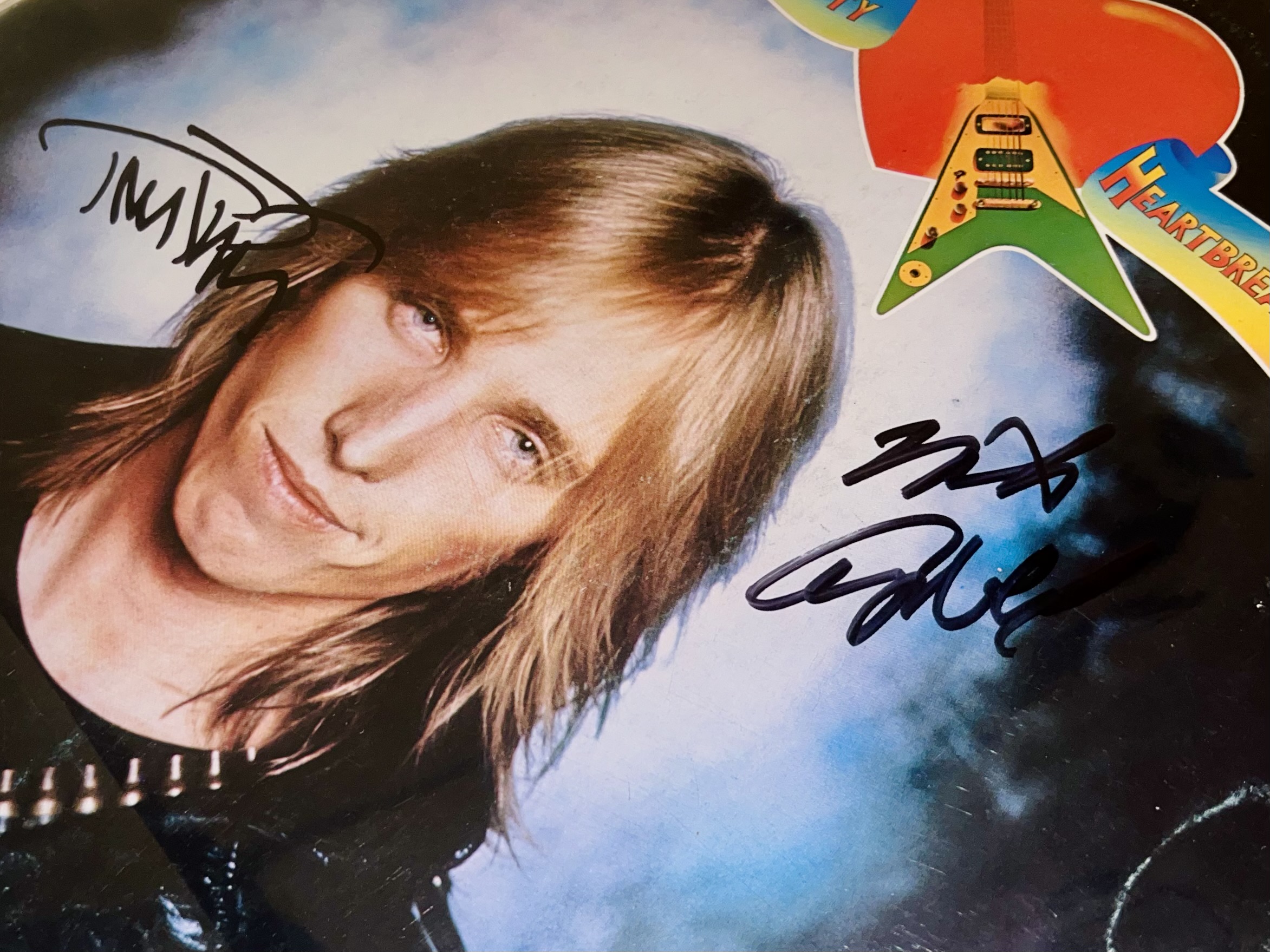 Tom Petty’s first album with his and Mike’s signatures.